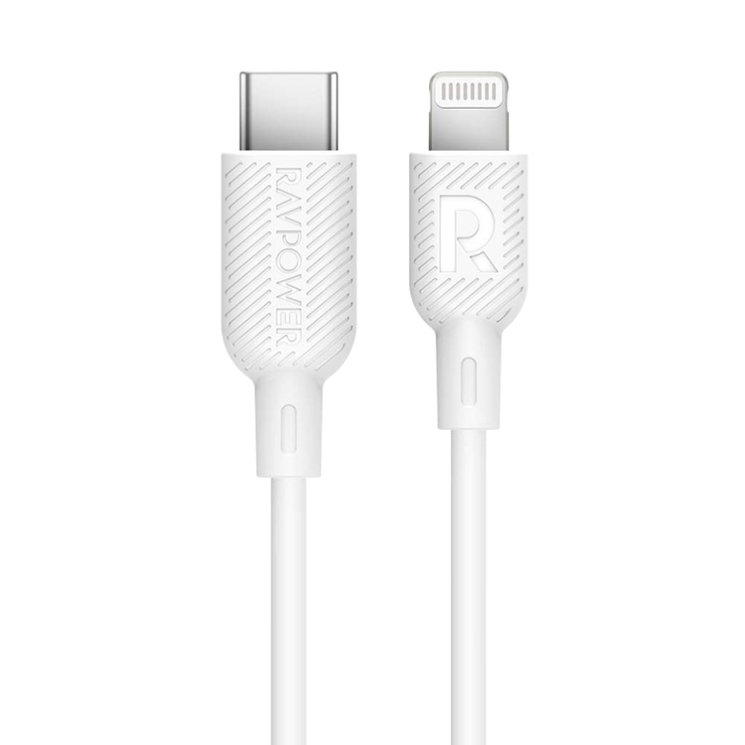 RAVPower RP-CB054 USB-Type-C/Lightning MFI (0.9 м), белый RP-CB054-09
