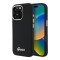 Guess для iPhone 16 Pro Max чехол Liquid silicone Gold metal logo & Camera frame Hard Black