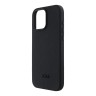 TUMI для iPhone 16 Pro Max чехол Genuine Grained Leather Hard Full Black (MagSafe)