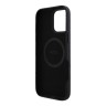 TUMI для iPhone 16 Pro Max чехол Genuine Grained Leather Hard Full Black (MagSafe)