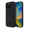 TUMI для iPhone 16 Pro Max чехол Genuine Grained Leather Hard Full Black (MagSafe)