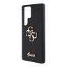 Guess для Galaxy S25 Ultra чехол Fixed Glitters 4G Big metal logo Hard Black
