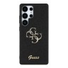 Guess для Galaxy S25 Ultra чехол Fixed Glitters 4G Big metal logo Hard Black
