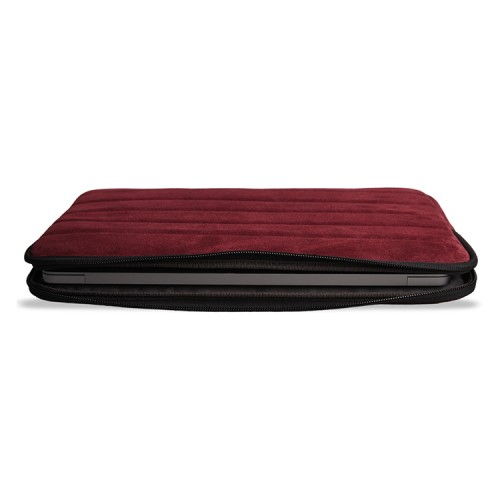 Bustha для Macbook Air/Pro 13"/14" (18/22) чехол Puffer Sleeve Suede/Leather (Maroon)