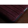 Bustha для Macbook Air/Pro 13"/14" (18/22) чехол Puffer Sleeve Suede/Leather (Maroon)