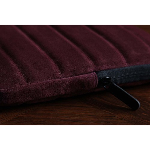 Bustha для Macbook Air/Pro 13"/14" (18/22) чехол Puffer Sleeve Suede/Leather (Maroon)