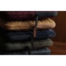 Bustha для Macbook Air/Pro 13"/14" (18/22) чехол Puffer Sleeve Suede/Leather (Maroon)