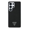 Guess для Galaxy S25 Ultra чехол PU Grained leather Triangle metal logo Hard Black (MagSafe)