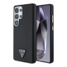 Guess для Galaxy S25 Ultra чехол PU Grained leather Triangle metal logo Hard Black (MagSafe)