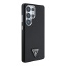 Guess для Galaxy S25 Ultra чехол PU Grained leather Triangle metal logo Hard Black (MagSafe)