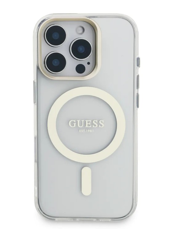 Guess для iPhone 16 Pro чехол PC/TPU Interchangable Backgrounds and Camera Stand Hard V5