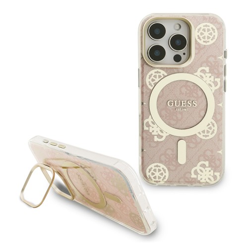 Guess для iPhone 16 Pro чехол PC/TPU Interchangable Backgrounds and Camera Stand Hard V5