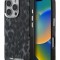 Karl Lagerfeld для iPhone 16 Pro Max чехол PC/TPU Leopard Metal camera Hard Black (MagSafe)