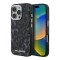 Karl Lagerfeld для iPhone 16 Pro Max чехол PC/TPU Leopard Metal camera Hard Black (MagSafe)