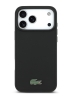 Lacoste для iPhone 17 Pro Max чехол PVC Metal Lacquer logo Hard Black (MagSafe)