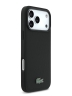 Lacoste для iPhone 17 Pro Max чехол PVC Metal Lacquer logo Hard Black (MagSafe)