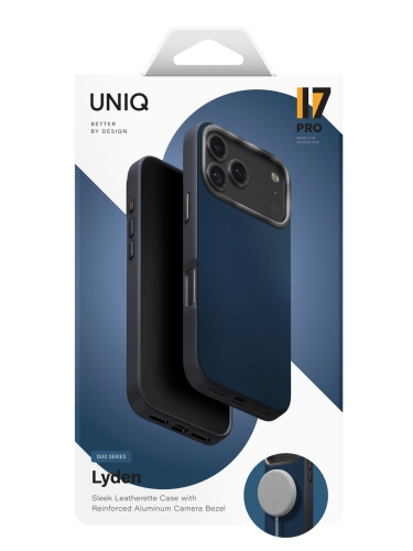 Uniq для iPhone 17 Pro чехол Lyden DS Steel Blue/Charcoal (Magsafe)