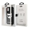 Чехол Karl Lagerfeld Liquid silicone Choupette Hard для iPhone 11, черный