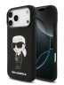 Karl Lagerfeld для iPhone 17 Pro чехол Liquid silicone NFT Karl Ikonik Metal Cam Hard Black (MagSafe)