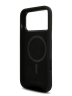 Karl Lagerfeld для iPhone 17 Pro чехол Liquid silicone NFT Karl Ikonik Metal Cam Hard Black (MagSafe)