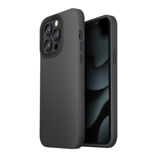 Силиконовый чехол Uniq LINO MagSafe для iPhone 13 Pro, серый