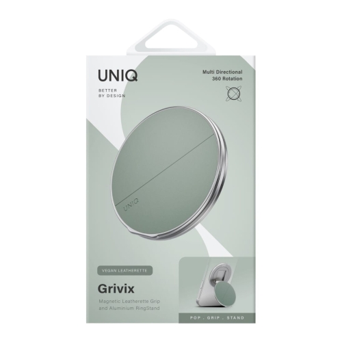Uniq магнитный держатель GRIVIX 360 Magnetic Mount & Grip Stand Sage Steel