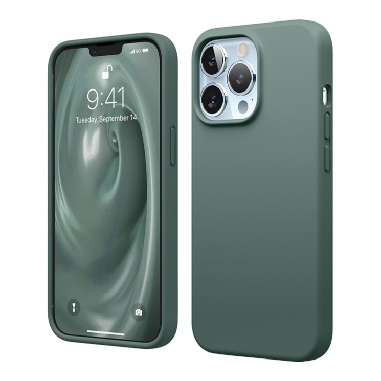 Чехол Elago Soft Silicone для iPhone 13 Pro, зеленый