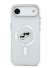 Karl Lagerfeld для iPhone Air чехол IML NFT Karl & Choupette Heads Metal camera Hard White (MagSafe)