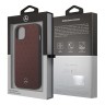 Кожаный чехол Mercedes Genuine leather Stars Hard для iPhone 13, красный