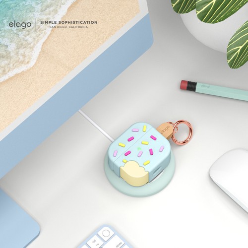 Чехол Elago Unique Ice Cream Hang case для AirPods 3 (2021), Mint
