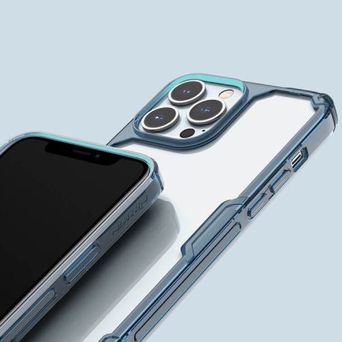 Чехол Nillkin Nature Pro для iPhone 13 Pro, синяя рамка