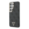 Guess для Galaxy S26 Ultra чехол PU 4G Triangle Diamond metal logo Gold camera Hard Black (MagSafe)