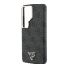 Guess для Galaxy S26 Ultra чехол PU 4G Triangle Diamond metal logo Gold camera Hard Black (MagSafe)