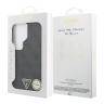 Guess для Galaxy S26 Ultra чехол PU 4G Triangle Diamond metal logo Gold camera Hard Black (MagSafe)