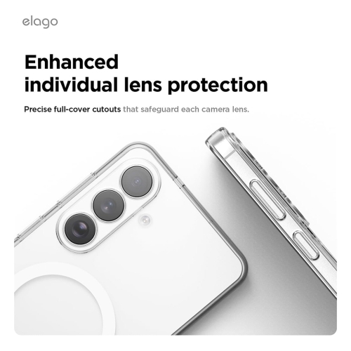 Elago для Galaxy S26 чехол Magnetic HYBRID (pc/tpu) Clear (MagSafe)
