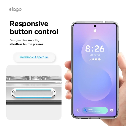 Elago для Galaxy S26 чехол Magnetic HYBRID (pc/tpu) Clear (MagSafe)