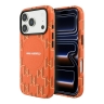 Karl Lagerfeld для iPhone 17 Pro чехол PU Full Wrapped Monogram Metal camera Hard Orange (MagSafe)