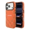 Karl Lagerfeld для iPhone 17 Pro чехол PU Full Wrapped Monogram Metal camera Hard Orange (MagSafe)