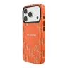 Karl Lagerfeld для iPhone 17 Pro чехол PU Full Wrapped Monogram Metal camera Hard Orange (MagSafe)