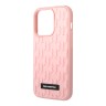 Чехол Lagerfeld 3D Rubber Monogram w Metal logo Hard для iPhone 14 Pro, розовый