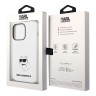 Чехол Lagerfeld Liquid silicone NFT Choupette Hard для iPhone 14 Pro, белый (Magsafe)