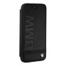 Кожаный чехол BMW Signature Logo imprint Booktype для iPhone 7/8/SE 2020, черный