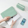 Папка Tomtoc TheHer Jelly Laptop Sleeve Kit 2-in-1 A23 для Macbook Pro/Air 13", зеленая
