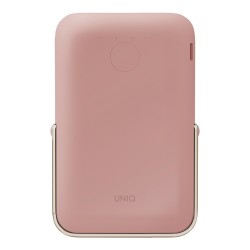 Uniq АКБ HOVEO 5000W Magnetic wireless 15W USB-C PD 20W with stand Pink