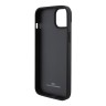 BMW для iPhone 15 чехол Signature Leather Hot stamp lines Hard Black