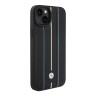 BMW для iPhone 15 чехол Signature Leather Hot stamp lines Hard Black