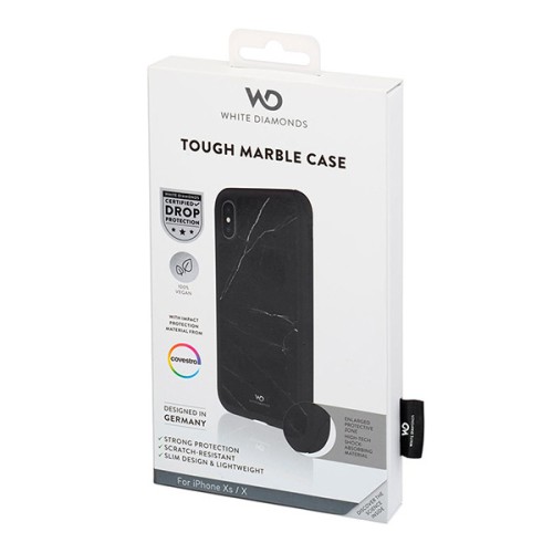 Чехол White Diamonds Tough Marble для iPhone X/XS, черный