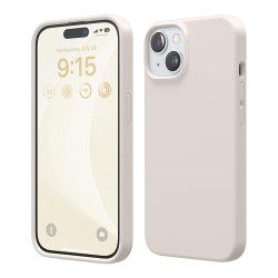 Elago для iPhone 15 чехол Soft silicone (Liquid) Stone