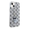 Karl Lagerfeld для iPhone 15 Plus чехол PC/TPU Monogram NFT Choupette Hard Transparent