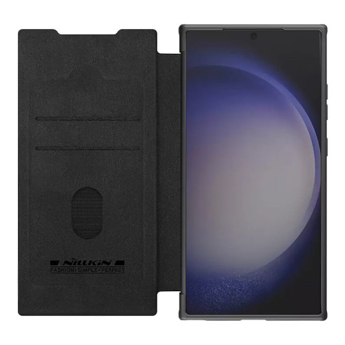 Nillkin для Galaxy S24 Ultra чехол QIN ProP (Plain) Booktype Classic Black